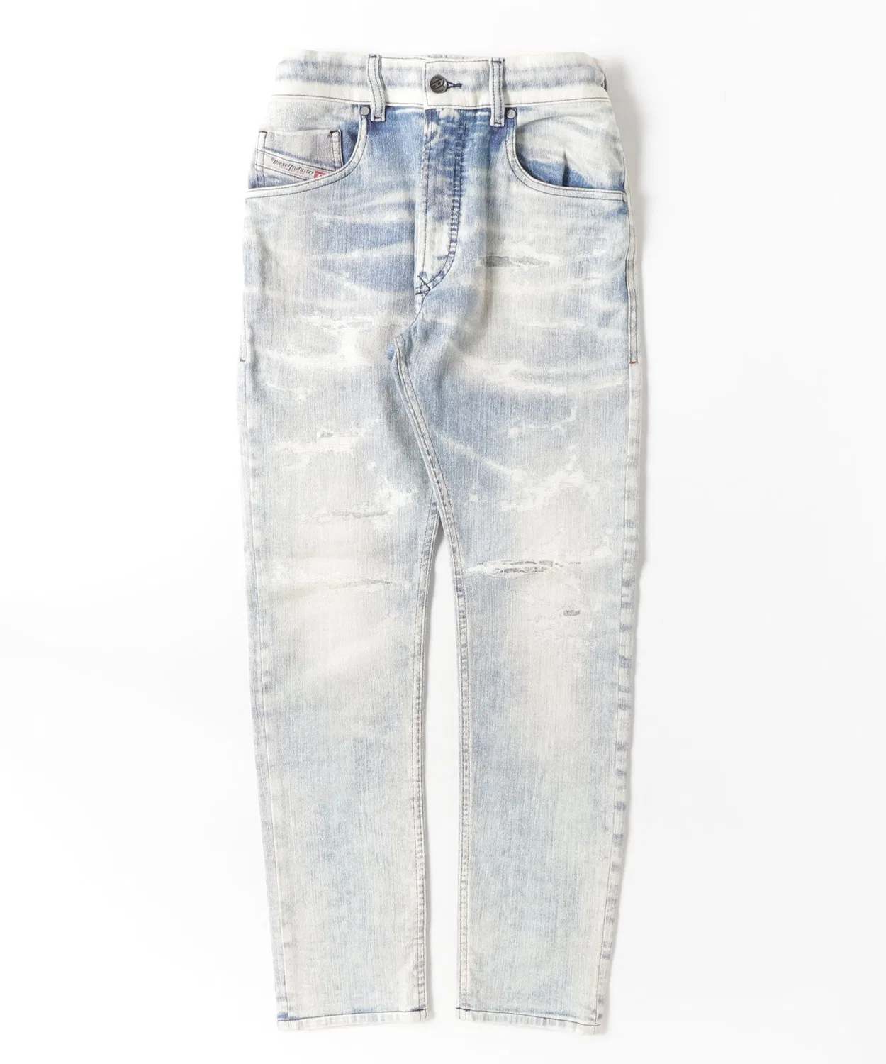 Мужские джинсы-джоггеры с принтом 2032 D-KROOLEY-BW JOGG DIESEL, Indigo Blue