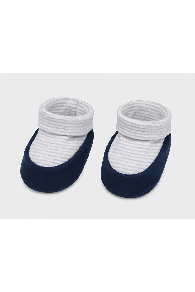 Детские носочки-пинетки для мальчиков полосатые Nili, Navy Blue — фото 2