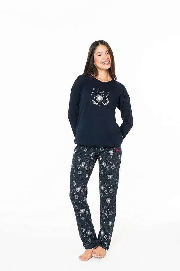 Женский комплект пижам с принтом U.S. Polo Assn., Navy Blue