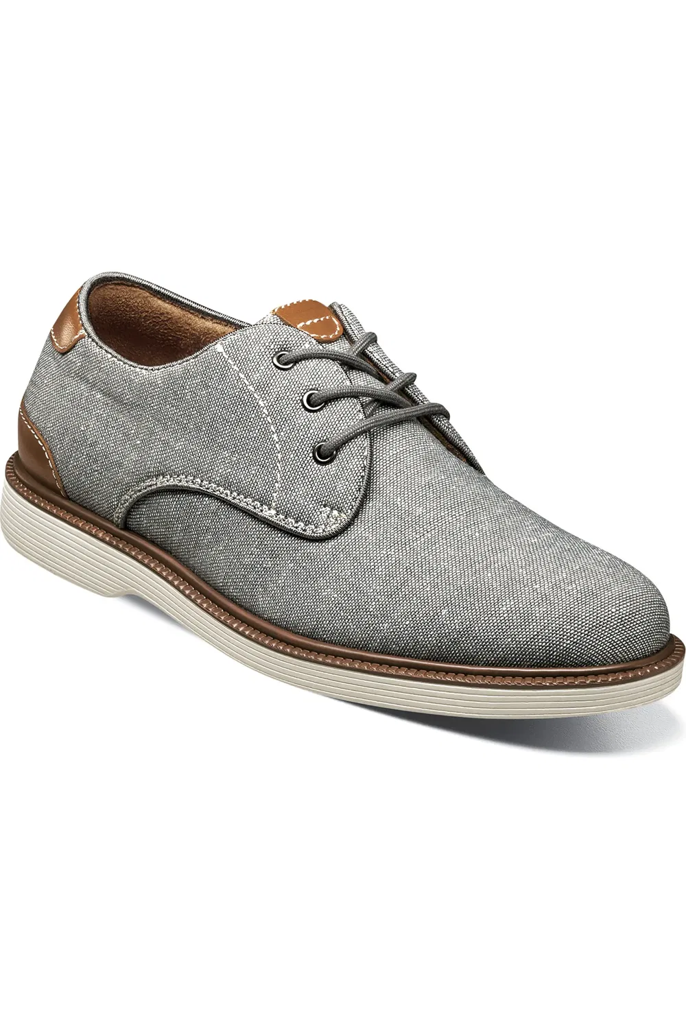 Детские туфли оксфорды на плоской подошве Highland Florsheim, серый