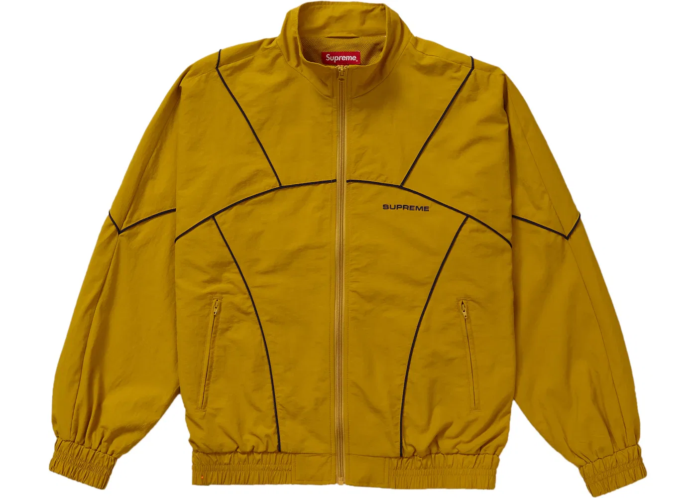 Мужская куртка с длинным рукавом Supreme Piping Track Jacket (SS19), Mustard