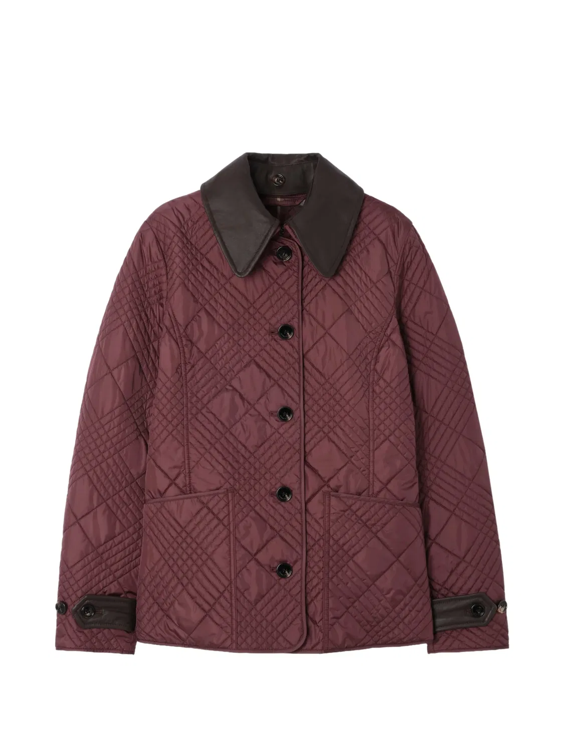 Стеганая нейлоновая куртка Fernleigh красная Burberry, красный