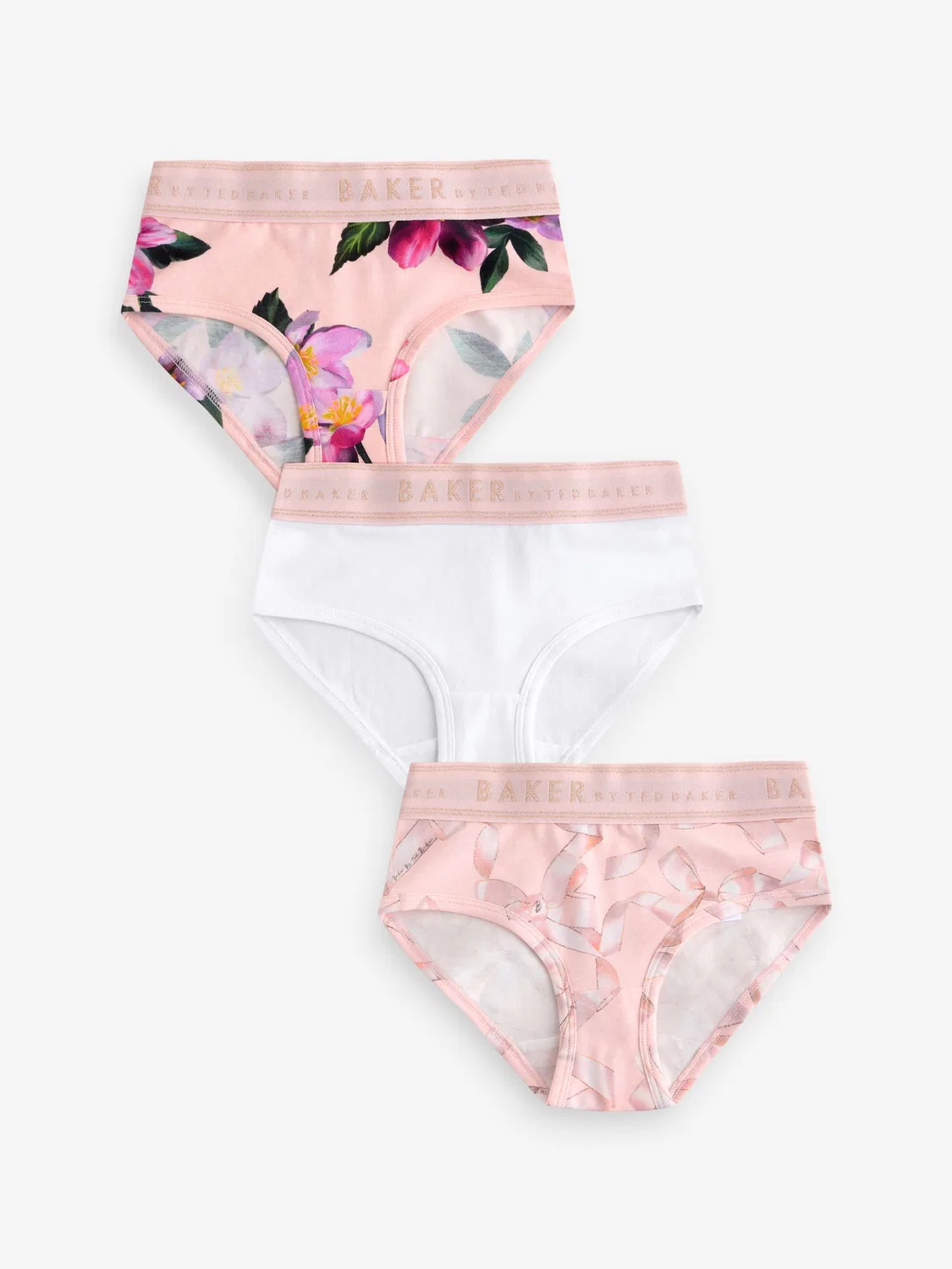 Трусы 3 шт., высокие Baker by Ted Baker, розовый