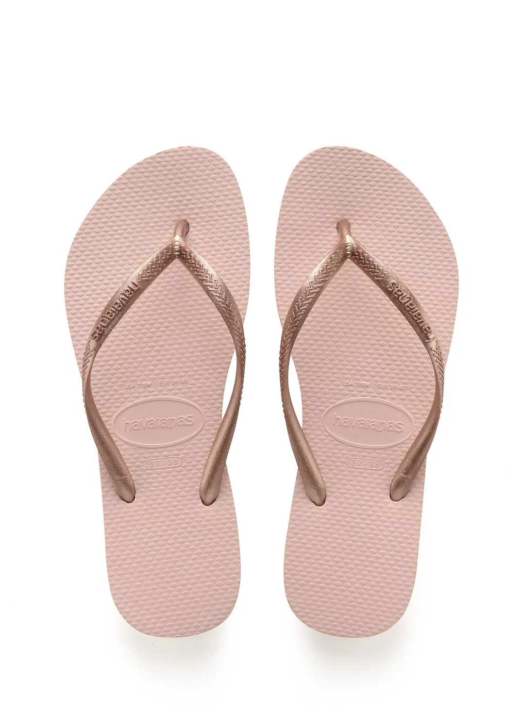 Пляжные тапочки Havaianas Slim, light pink — фото 3