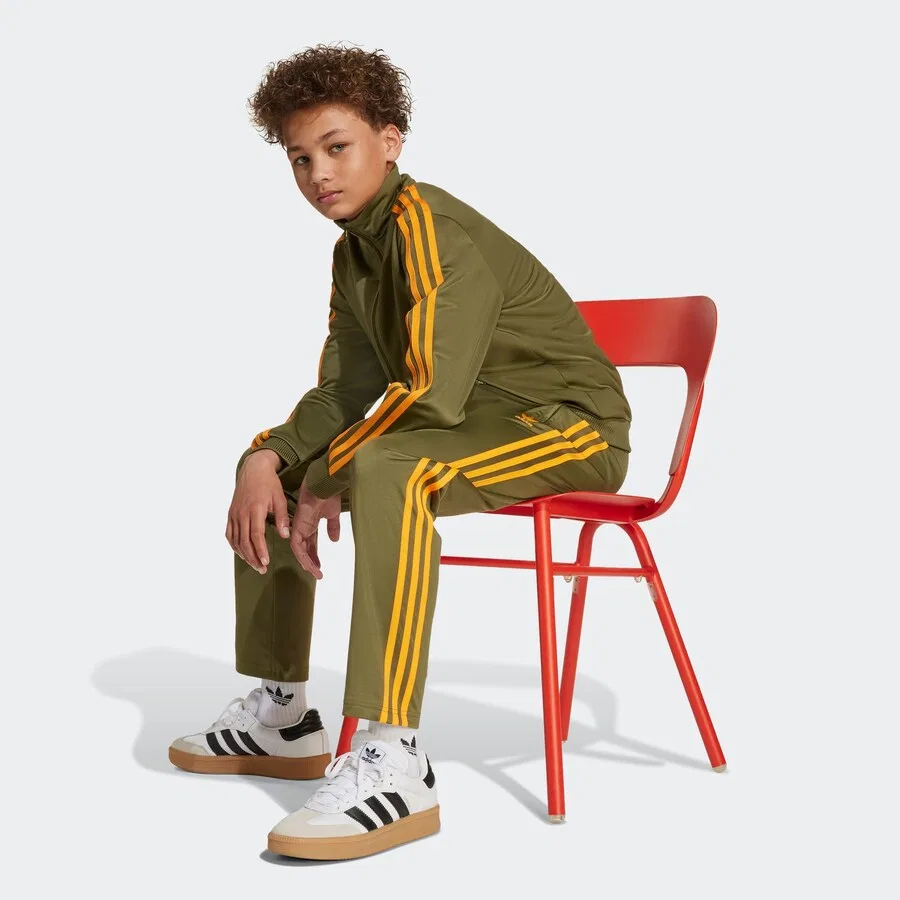 Брюки ADIDAS ORIGINALS Regular Pants 'Firebird' цвета хаки — фото 3