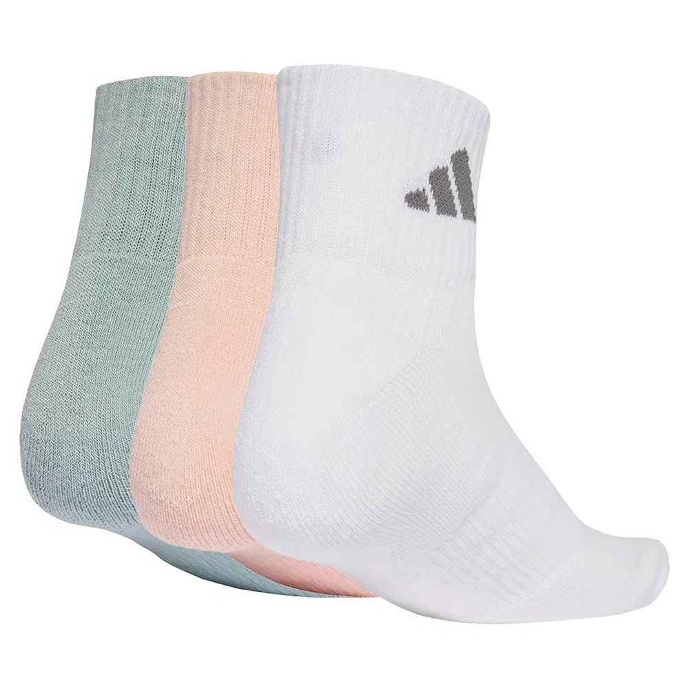 Носки спортивные Adidas Cushioned Sportswear Ankle, 3 пары, мультиколор — фото 2