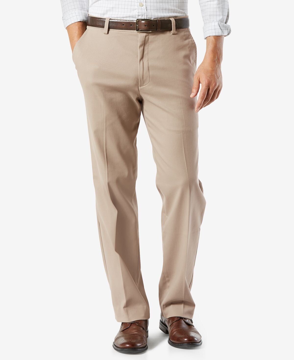 

Мужские эластичные брюки цвета хаки easy classic fit big & tall Dockers