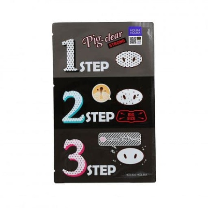 

Набор Pig Clear Blackhead Set в 3 шага - безводный Holika Holika