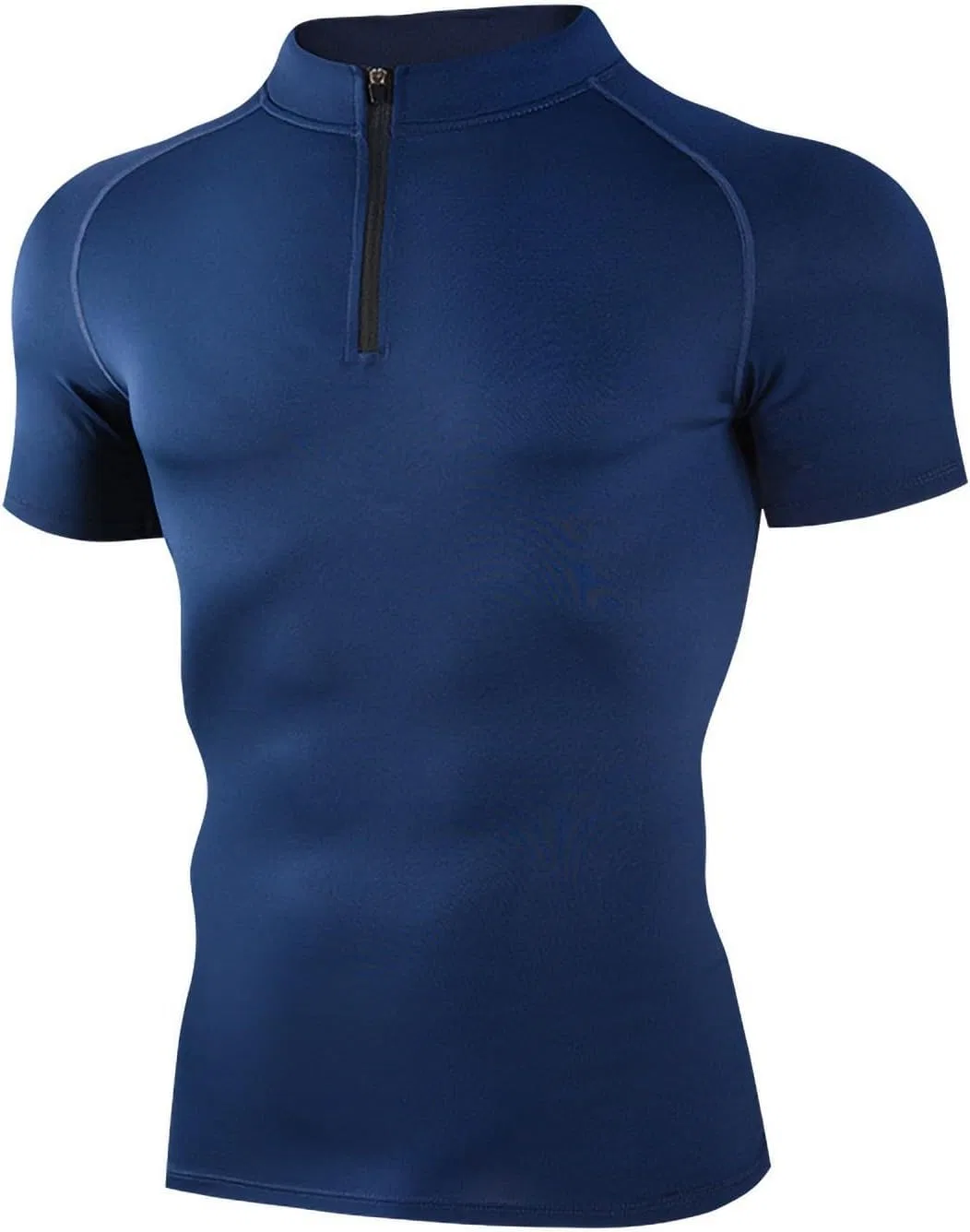 Компрессионная футболка с четверть-застежкой Athletic, Generic, Dark Blue — фото 3