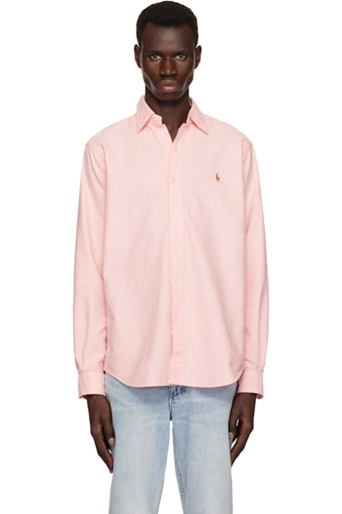 

Розовая классическая рубашка «The Iconic Oxford» Polo Ralph Lauren