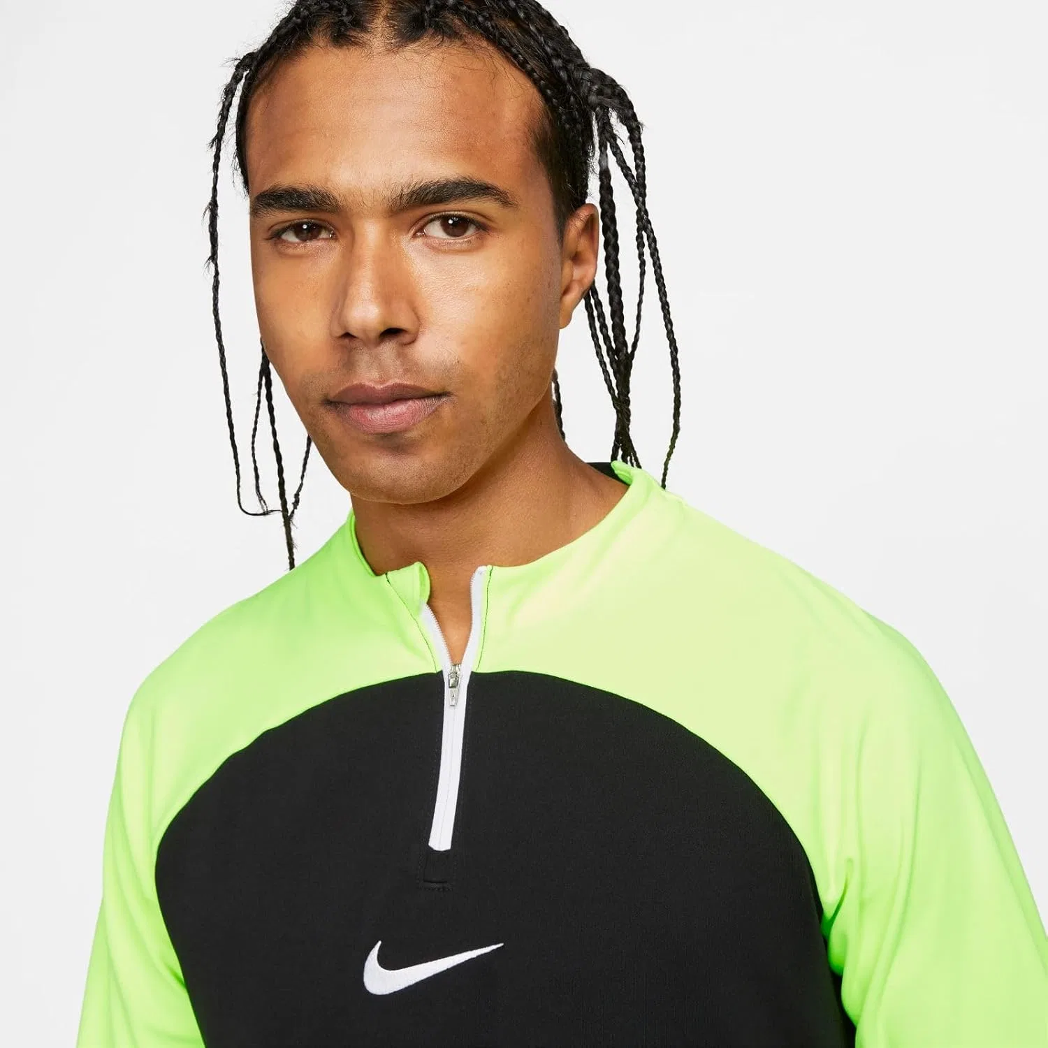 Футболка с длинным рукавом Dri-FIT Academy Pro, Nike, Black/Volt/White — фото 4