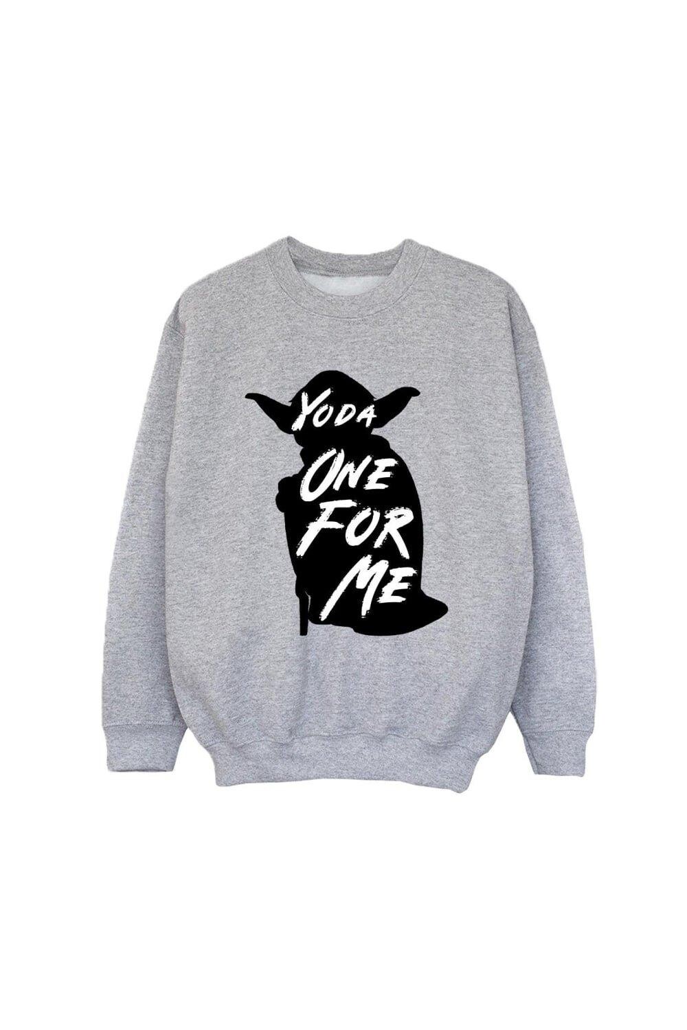 

Толстовка Yoda One For Me Star Wars, серый