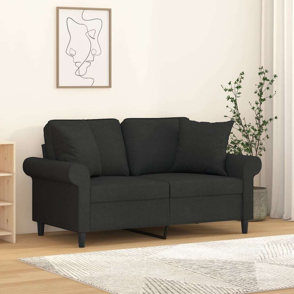 

Подушки декоративные 2 шт. Черные, ткань 40х40 см DKD HOME DECOR