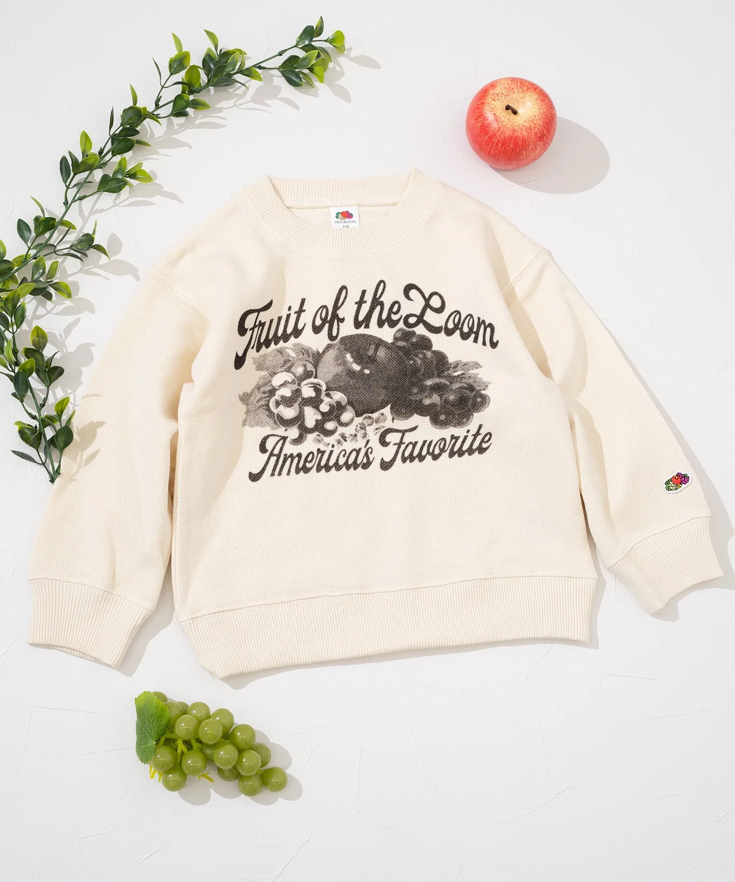 【FRUIT OF THE LOOM】Свитшот с принтом B / Детский / Свитшот / Фирменный принт / Унисекс — фото 2