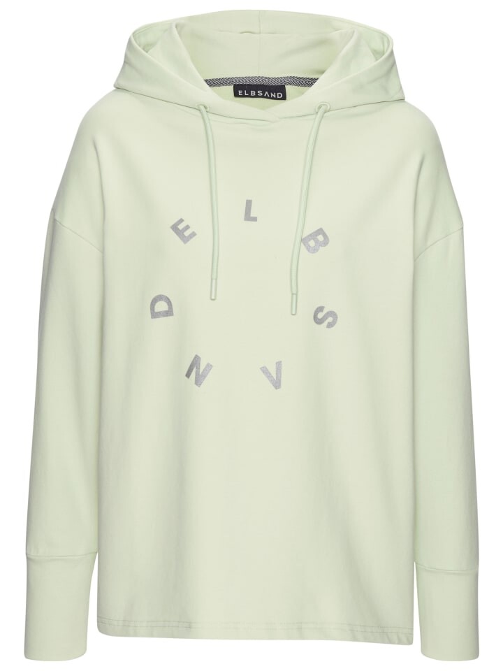 

Пуловер ELBSAND Kapuzensweatshirt, цвет pastellgrün