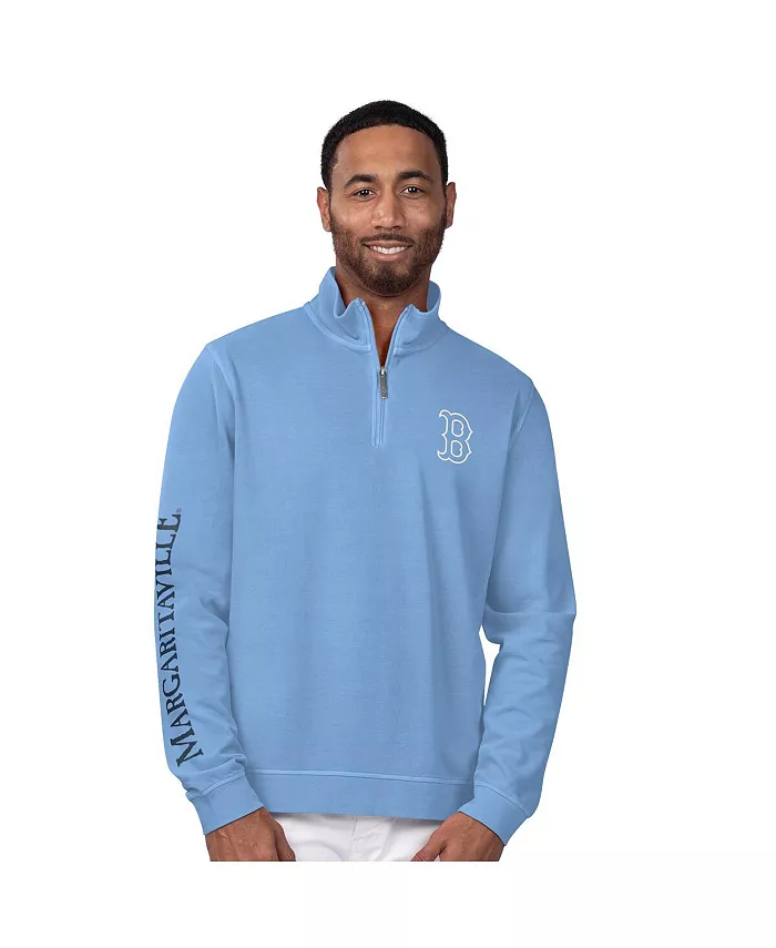 

Мужская светло-голубая толстовка First Pitch с молнией до середины груди Boston Red Sox Margaritaville