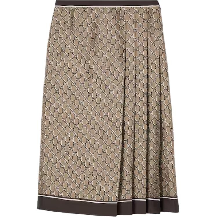 

Повседневная длинная юбка женская бежевая Gucci