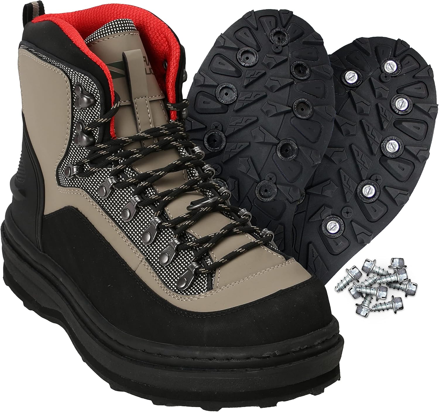 

Сапоги для рыбалки Paramount Outdoors Slate с резиновой подошвой и металлическими шипами, Cleated