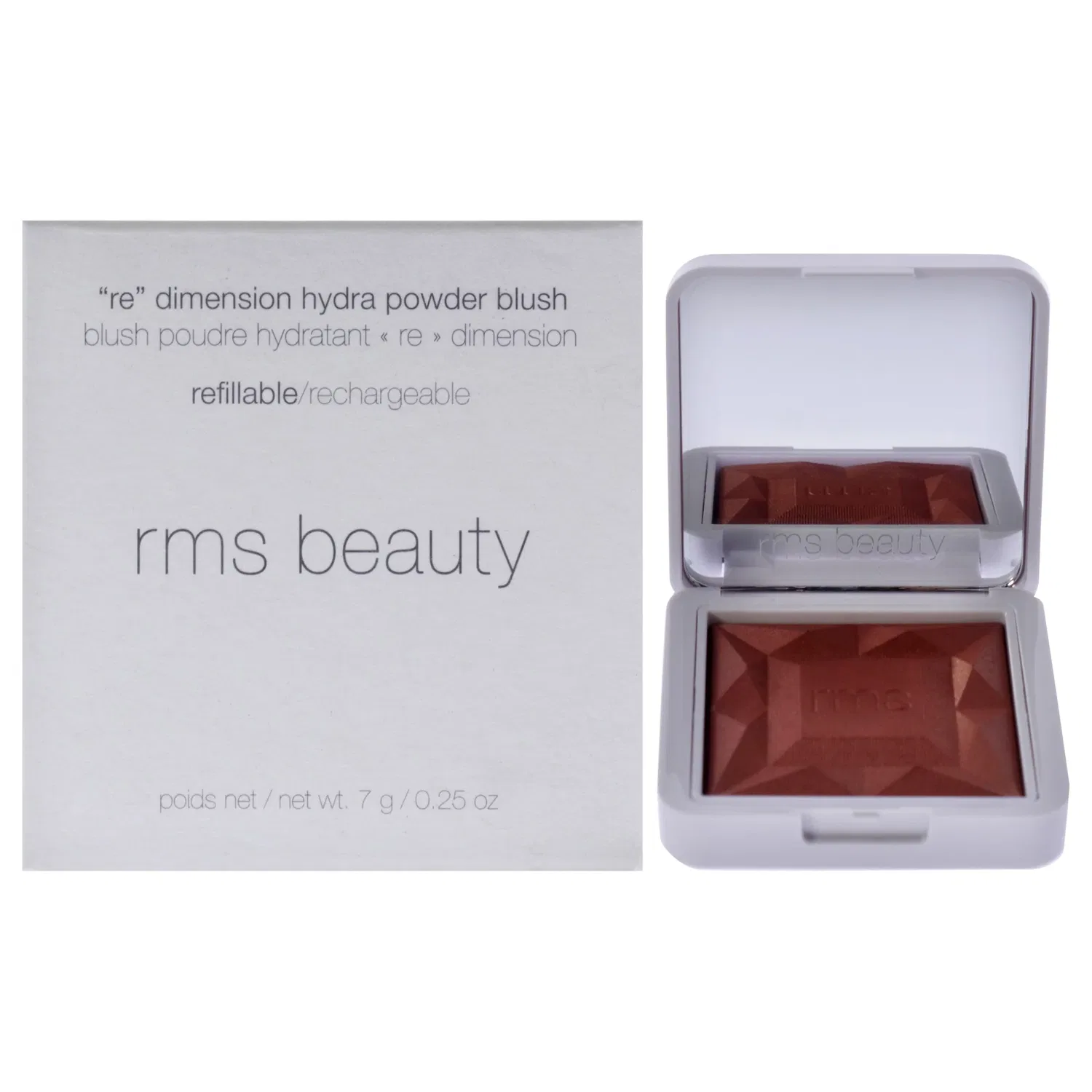 Румяна ReDimension Hydra Powder Blush - Maidens Blush от RMS Beauty для женщин - 0,25 унции (многоразовый блок)