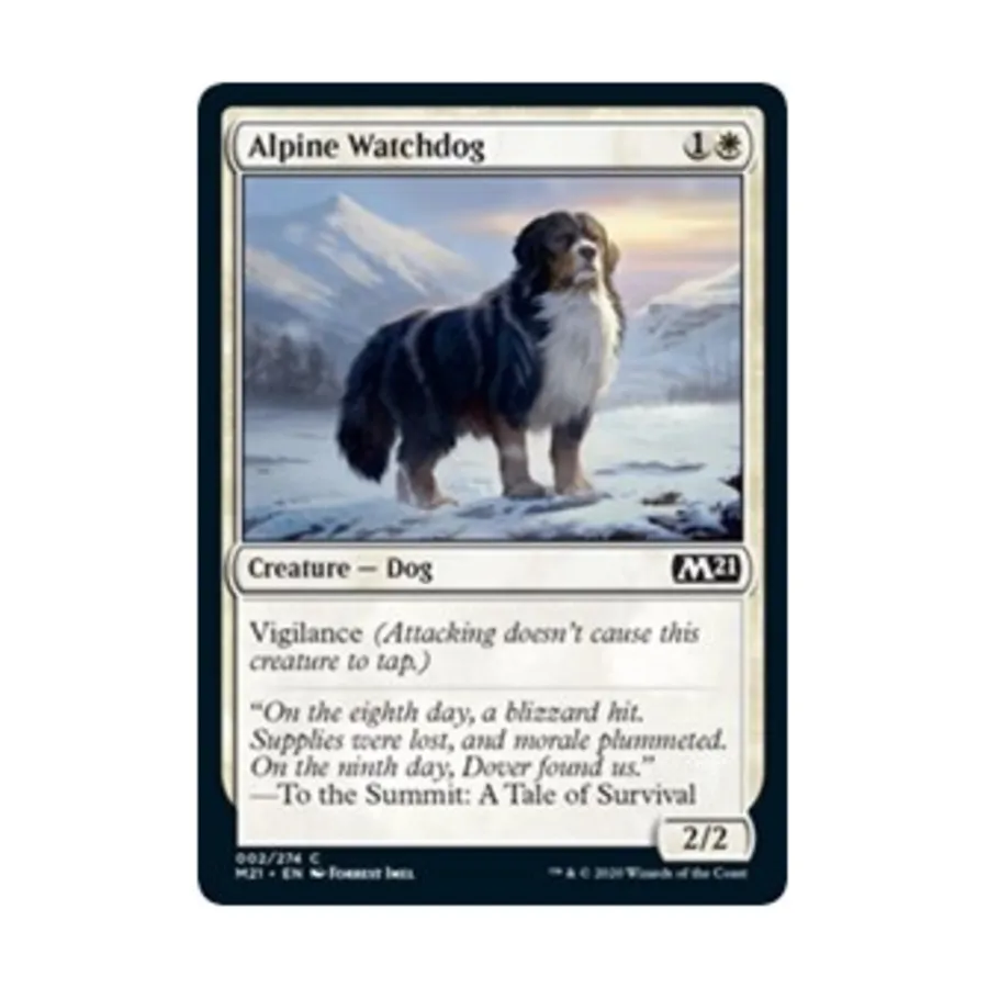 

CCG Альпийский сторожевой пес (С), MTG - Core Set 2021