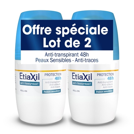 

Дезодорант-антиперспирант 48 часов, роликовый, 50 мл - упаковка из 2 шт. Etiaxil