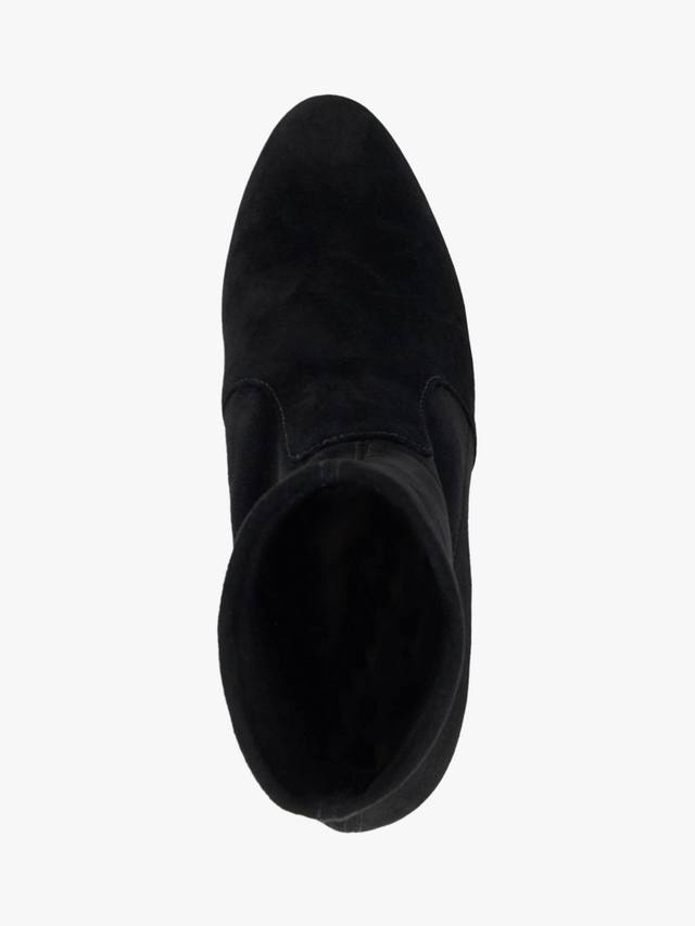 Optilly Wide Fit замшевые туфли-носки с миндалевидным носком Dune London, Black — фото 2