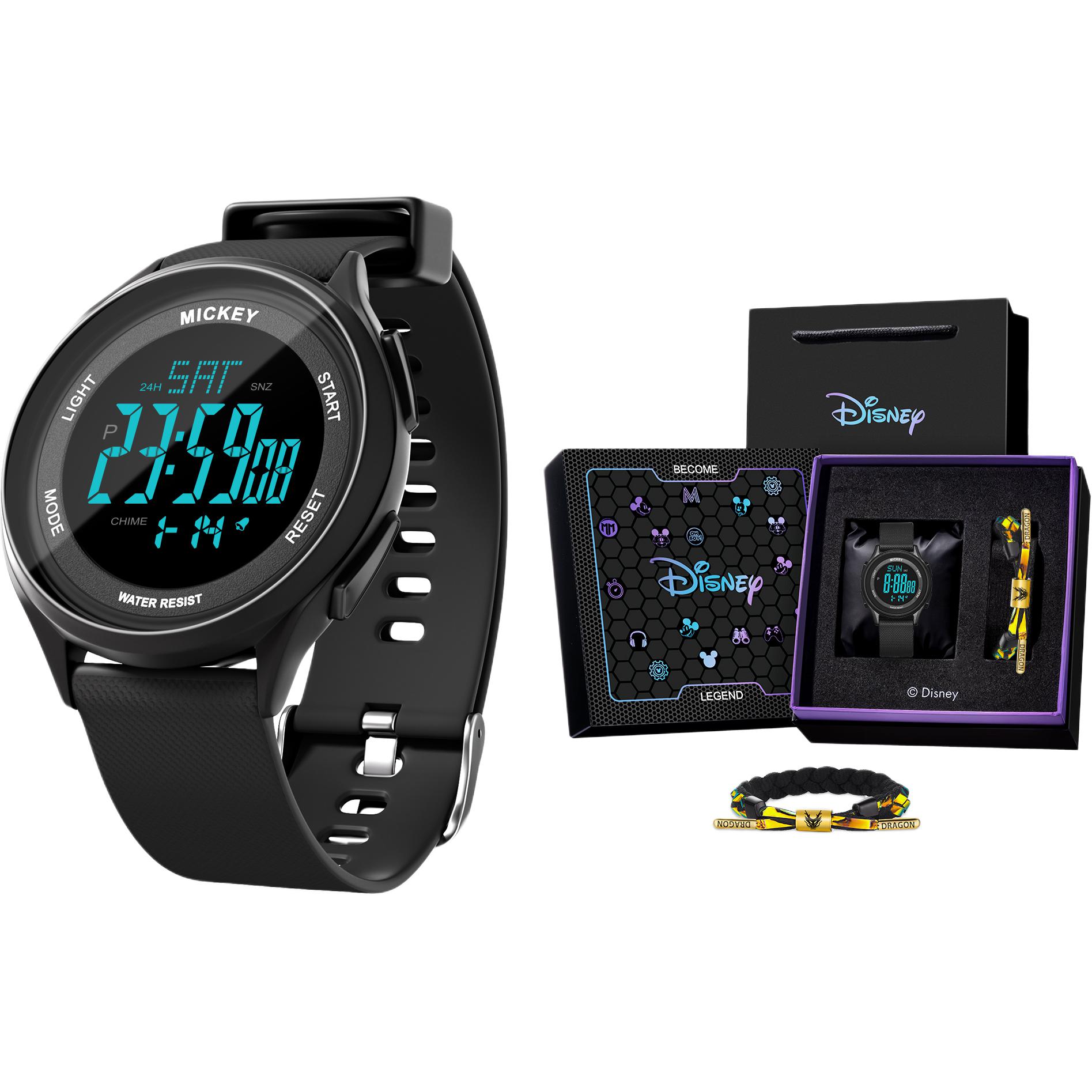 

Disney Часы Electronic Movement TPU Strap Unisex Black Dial, MK-15254B2[Chic Black Box]