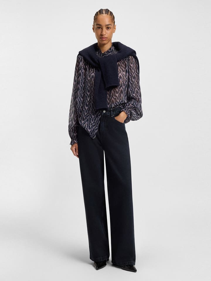 

Джинсы - комфортного кроя - темно-синего цвета Hugo Boss Orange