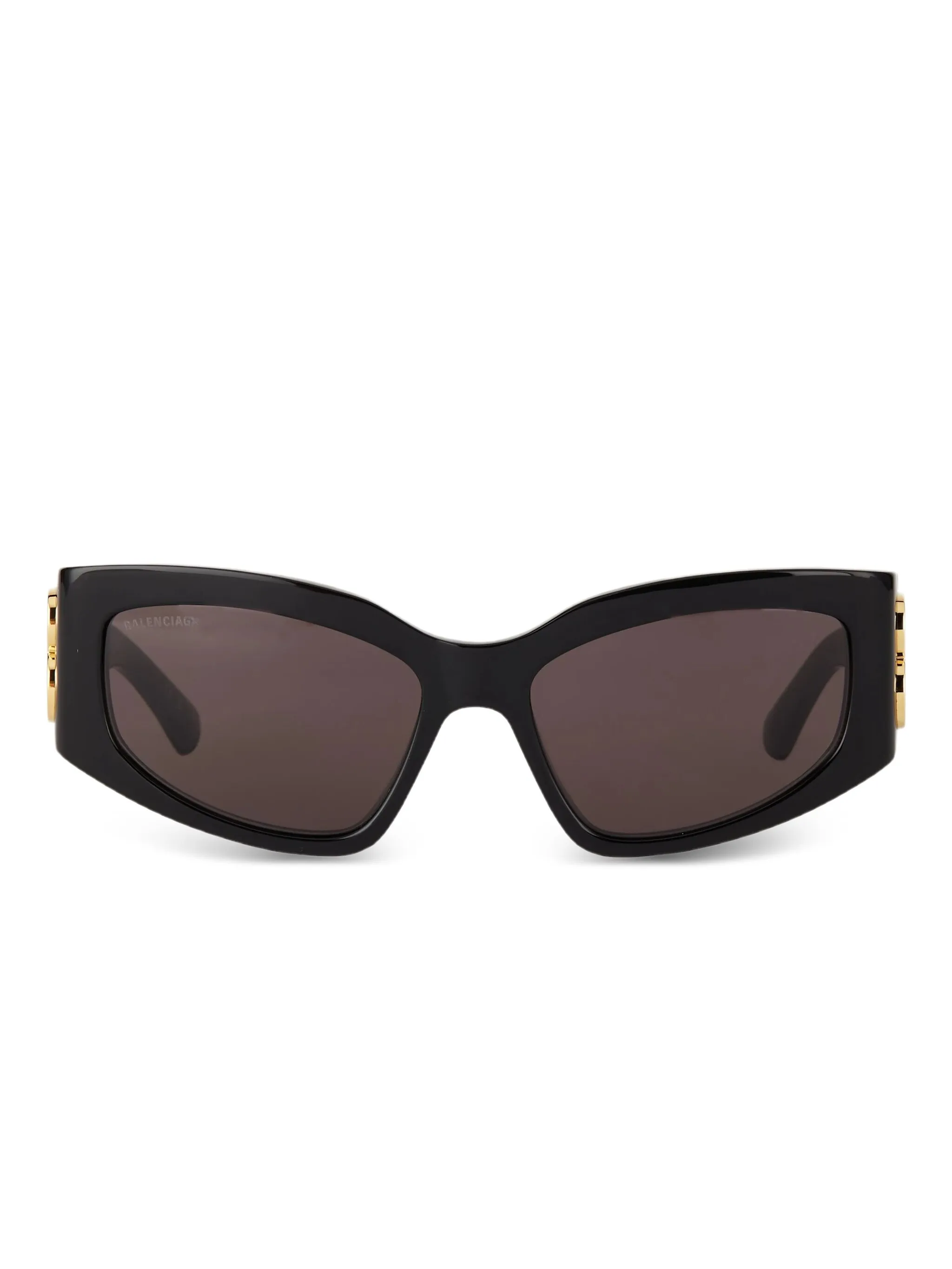 

Солнцезащитные очки в геометричной оправе Balenciaga Eyewear, черный