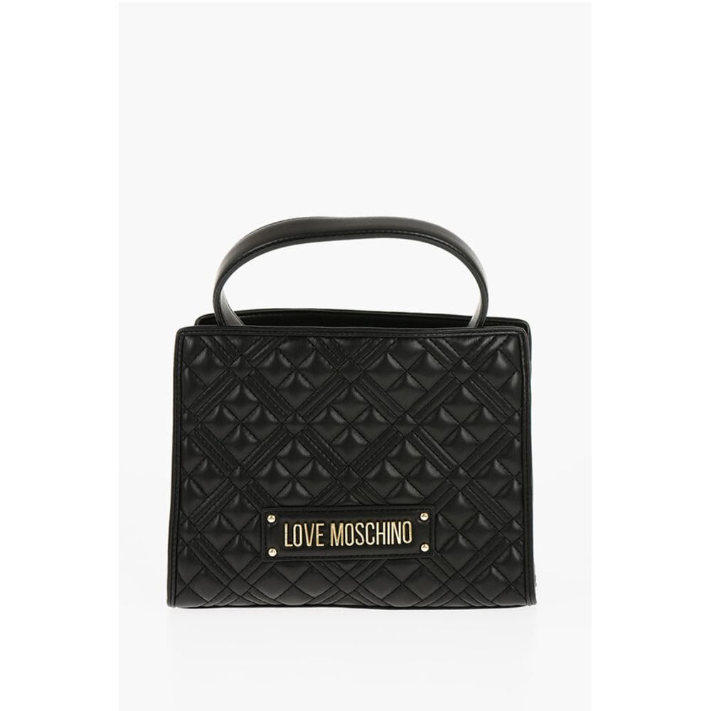 

Сумка LOVE из стеганой искусственной кожи со съемным плечевым ремнем Moschino, Black