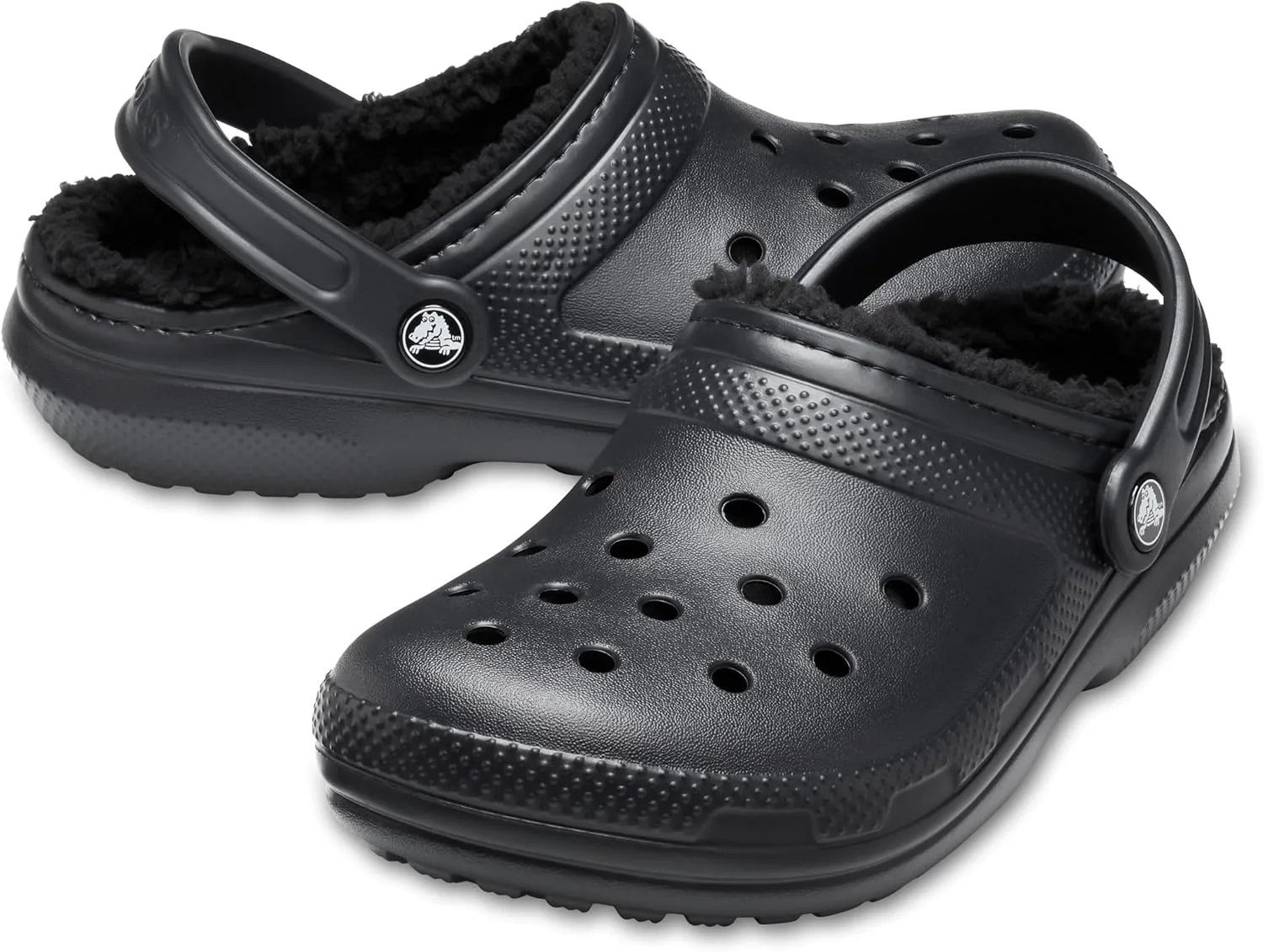 Сабо Crocs Classic Lined, черный — фото 2