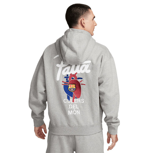 Толстовка Nike FC Barcelona x Patta Solo Swoosh Hoodie 'Grey', серый — фото 4