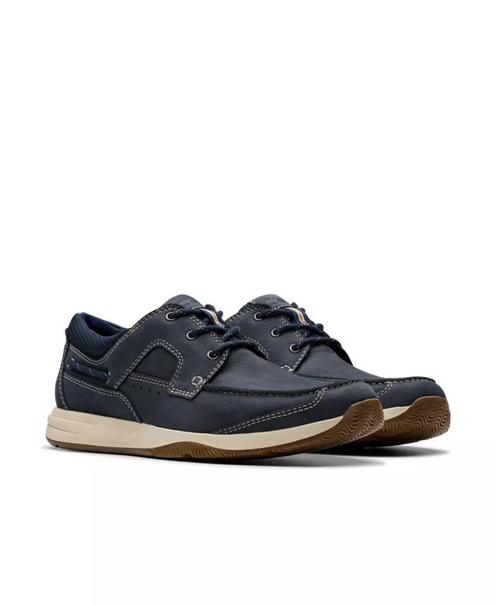 Коллекция Мужские ботинки Sailview с кружевной отделкой Clarks, синий — фото 4