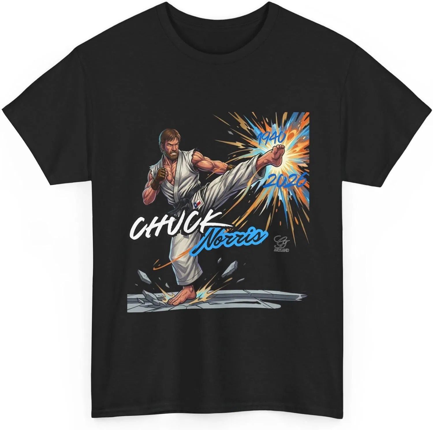 Футболка с принтом Karate Fighter, GT Artland, Black — фото 3