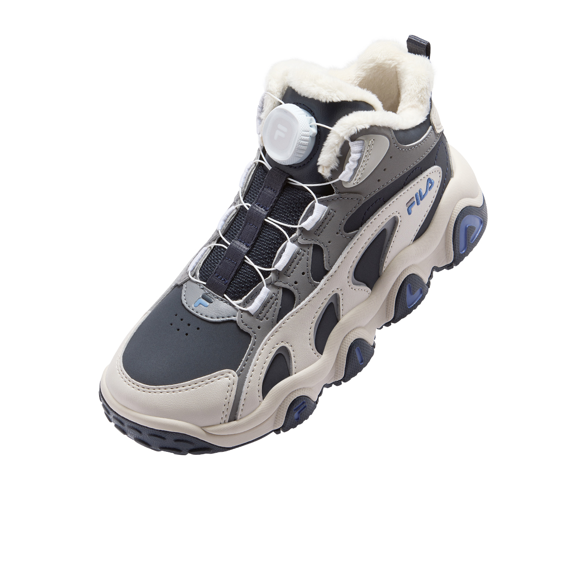 FILA KIDS Сезонные утепленные ботинки FSW для увеличения роста, plain gray/contour blue, детские — фото 4
