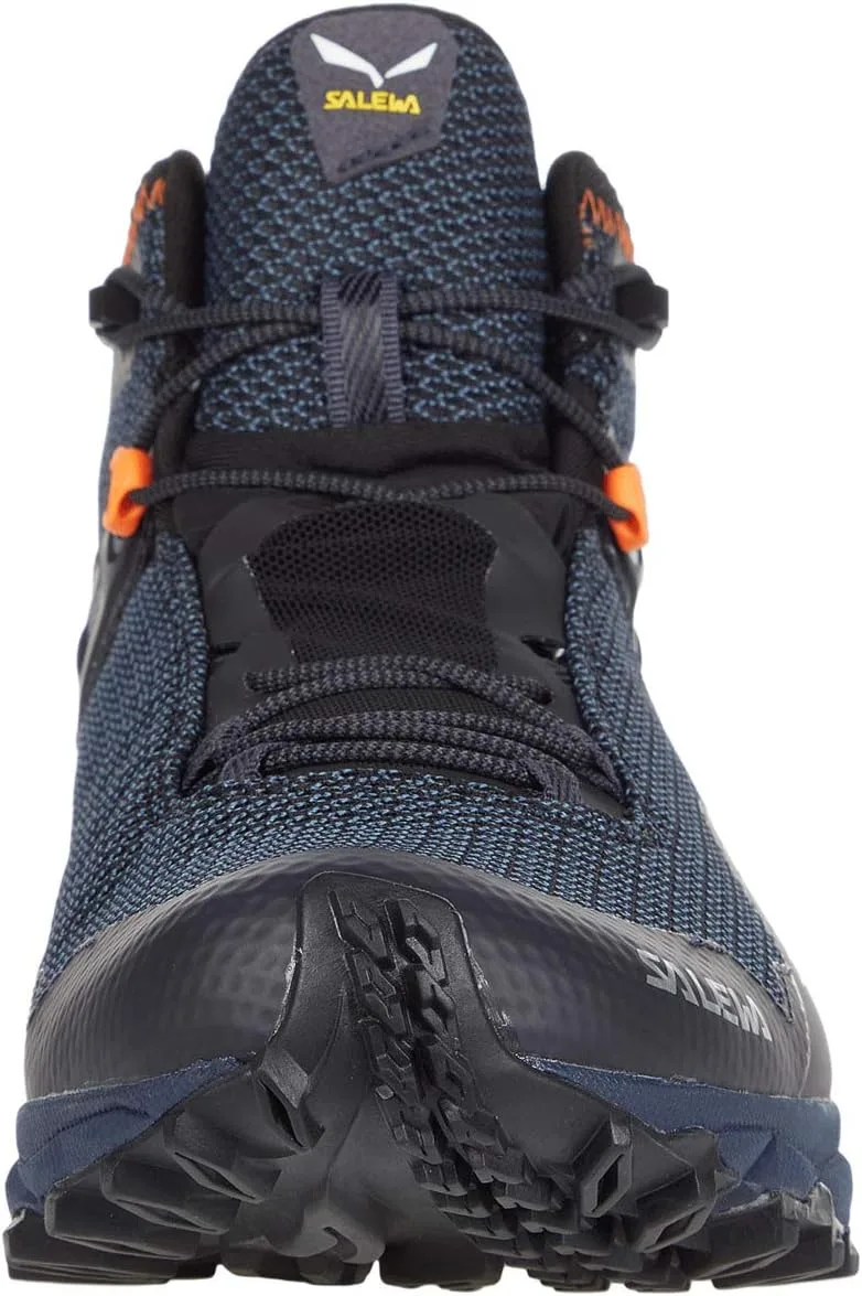 Мужские беговые кроссовки для беговых лыж Salewa Ms Ultra Flex 2 Mid Gore-Tex, черный/красный/оранжевый — фото 2