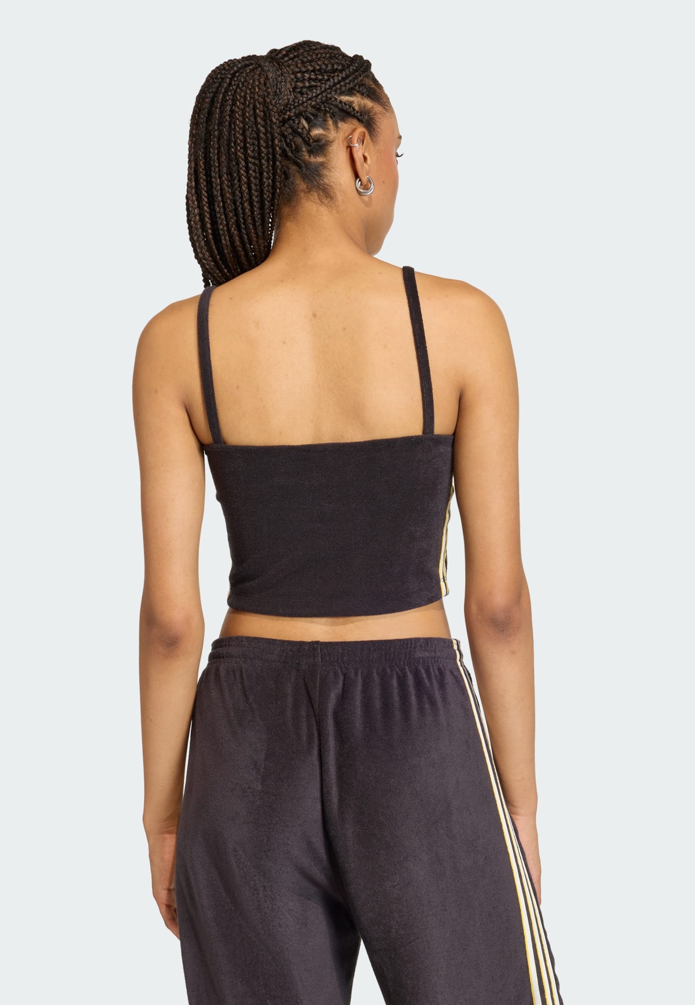 Adidas Originals Топ 'TERRY TOWEL TANK' в черном цвете — фото 3