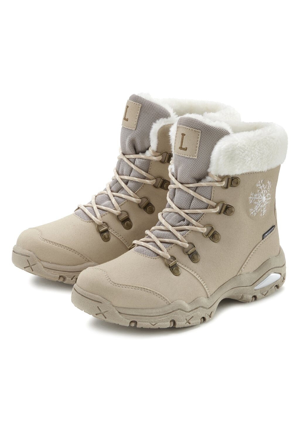 

Зимние ботинки LASCANA, цвет beige