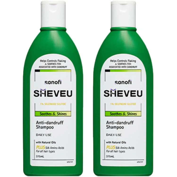 Набор шампуня и кондиционера Elsun Upgraded Amino Acid для лечения перхоти SHEVEU, Amino Acids Repairing Green Bottle 375ml*2