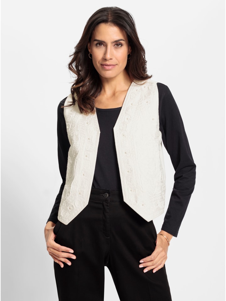 

WITT WEIDEN Джинсовый жилет цвета экрю