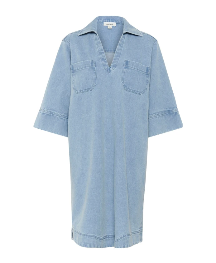 

Светло-Голубое джинсовое повседневное платье Soaked In Luxury, синий