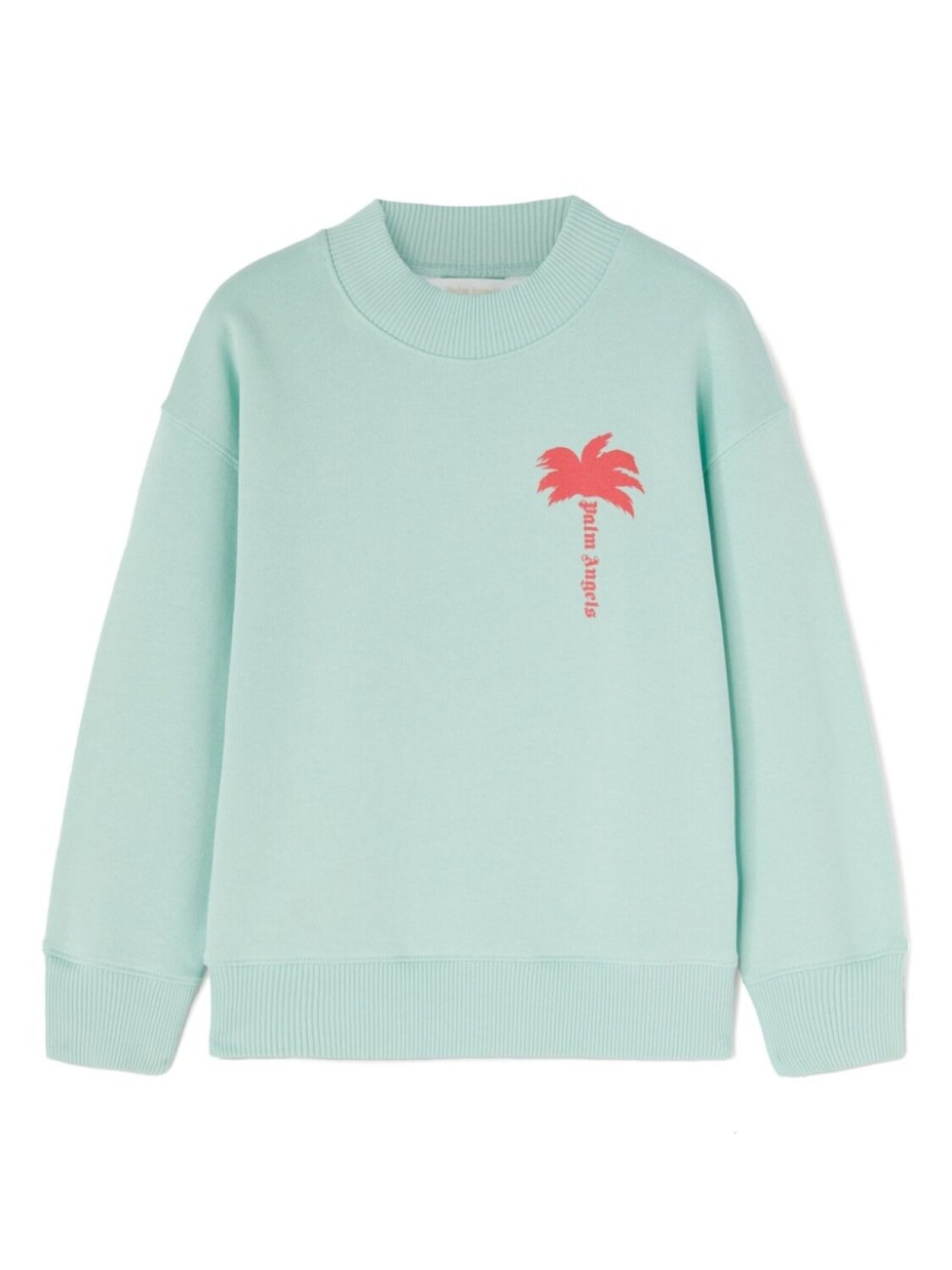 

Толстовка с круглым вырезом и принтом Palm Angels Kids, синий