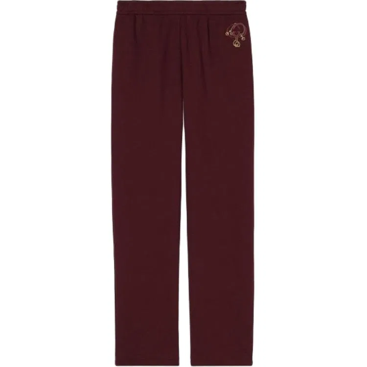 Женские брюки кэжуал прямого кроя Red GUCCI, Red