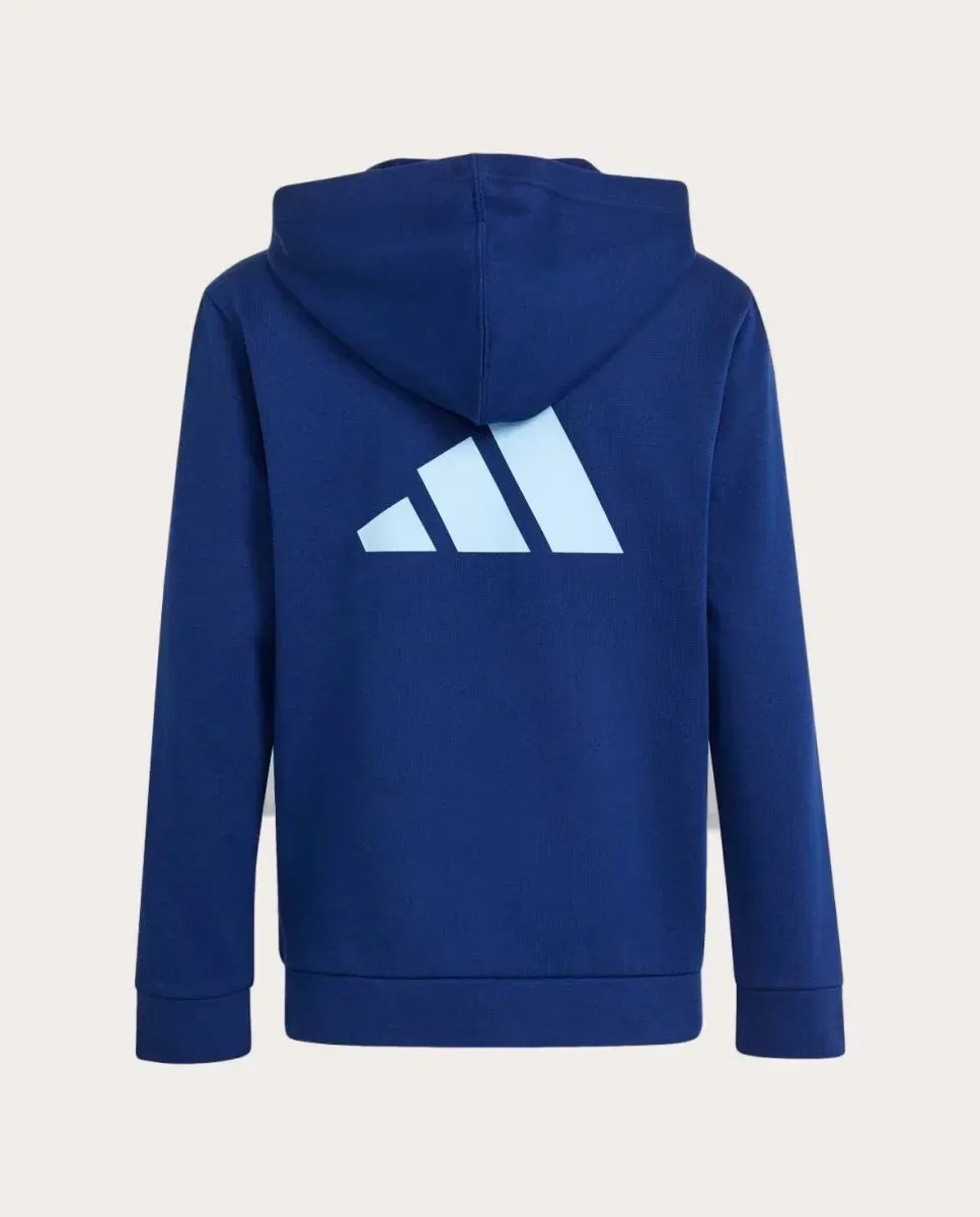 Детская худи с принтом Colorblock adidas, Azul — фото 2