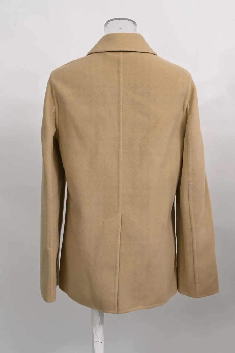 Женский жакет однобортный из шерсти Burberry Single-Breasted Jacket, бежевый — фото 4