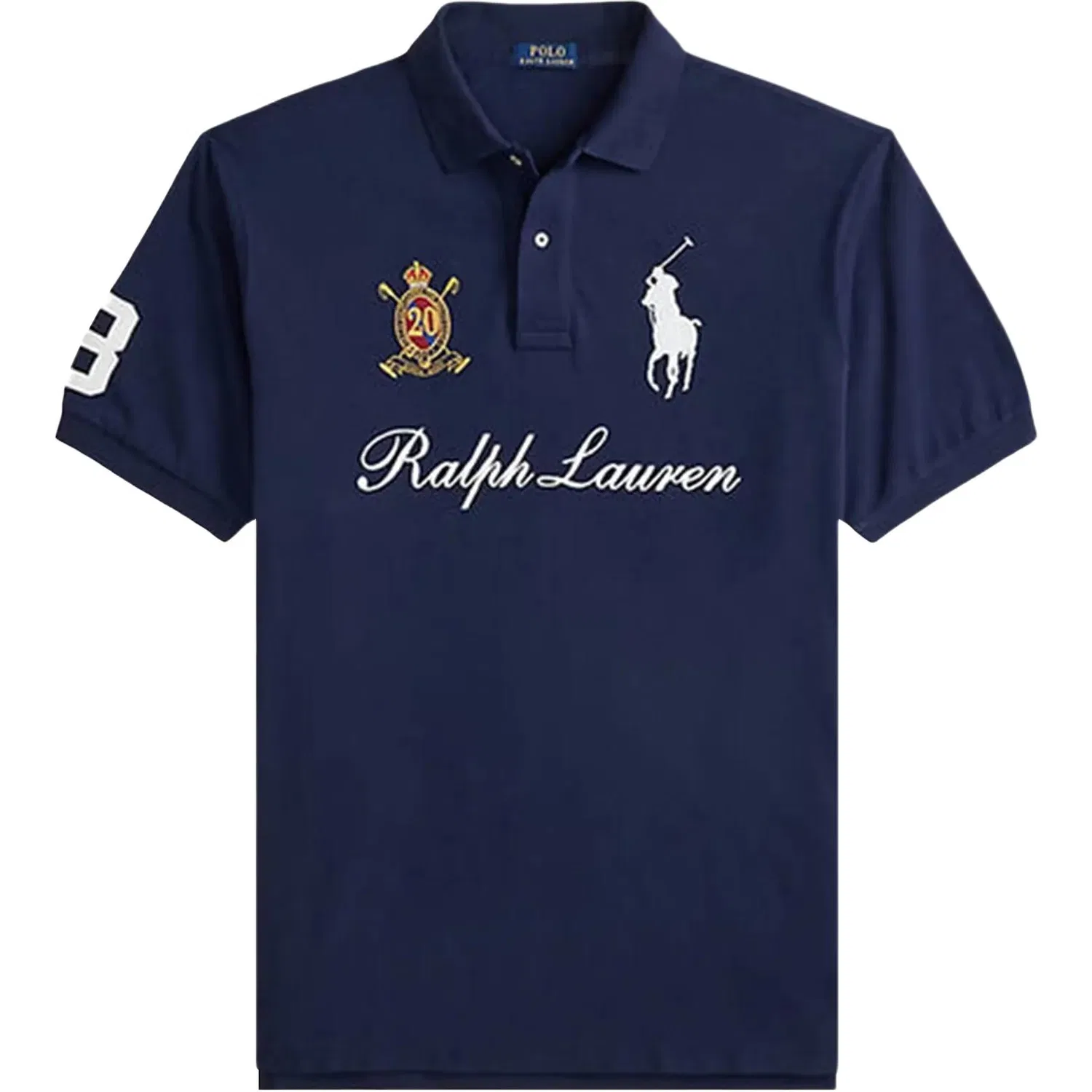 Мужское поло с коротким рукавом Big Pony Polo Shirts Marine Blue Polo Ralph Lauren