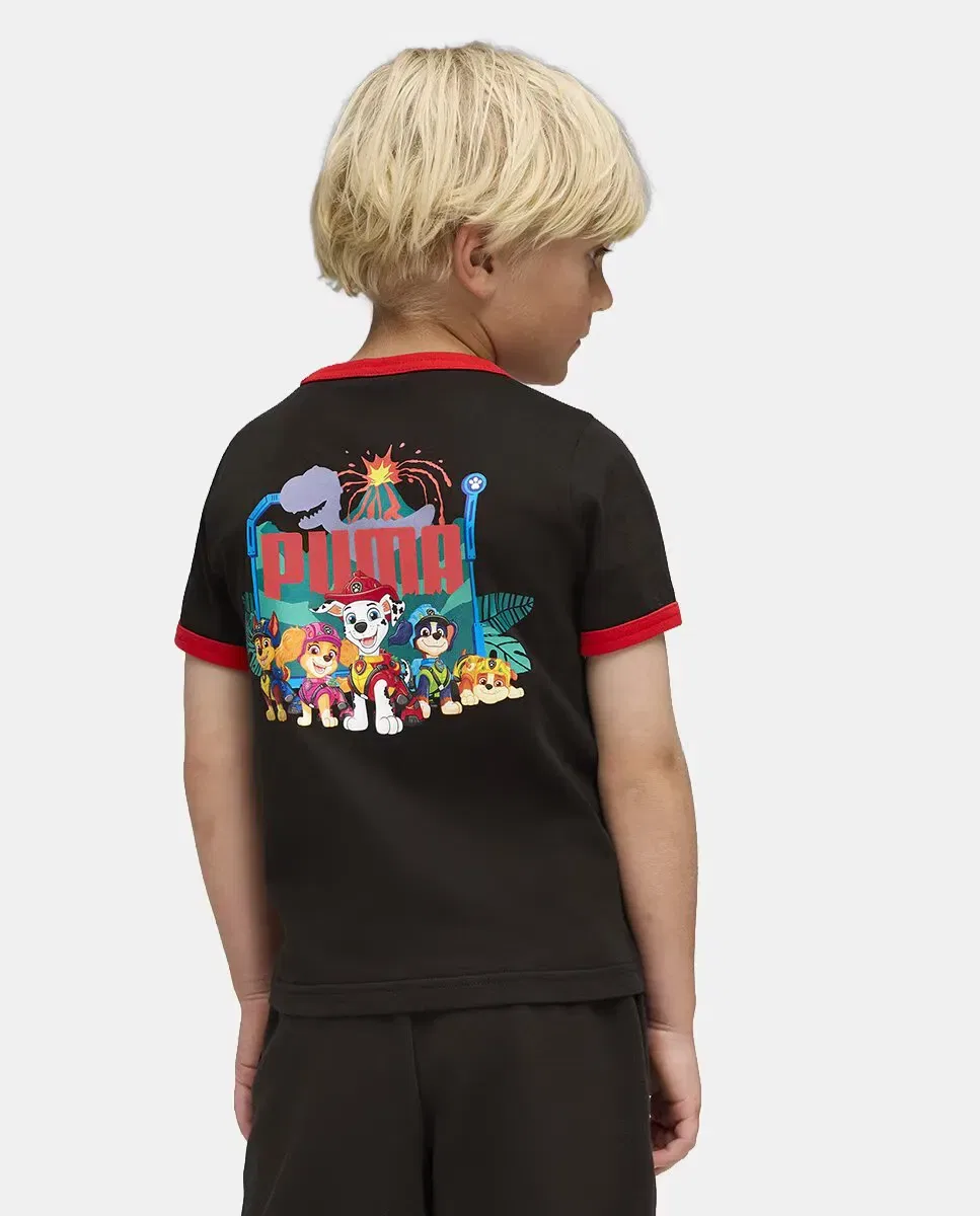 Детская футболка для мальчиков с принтом PAW PATROL Puma, Negro — фото 2