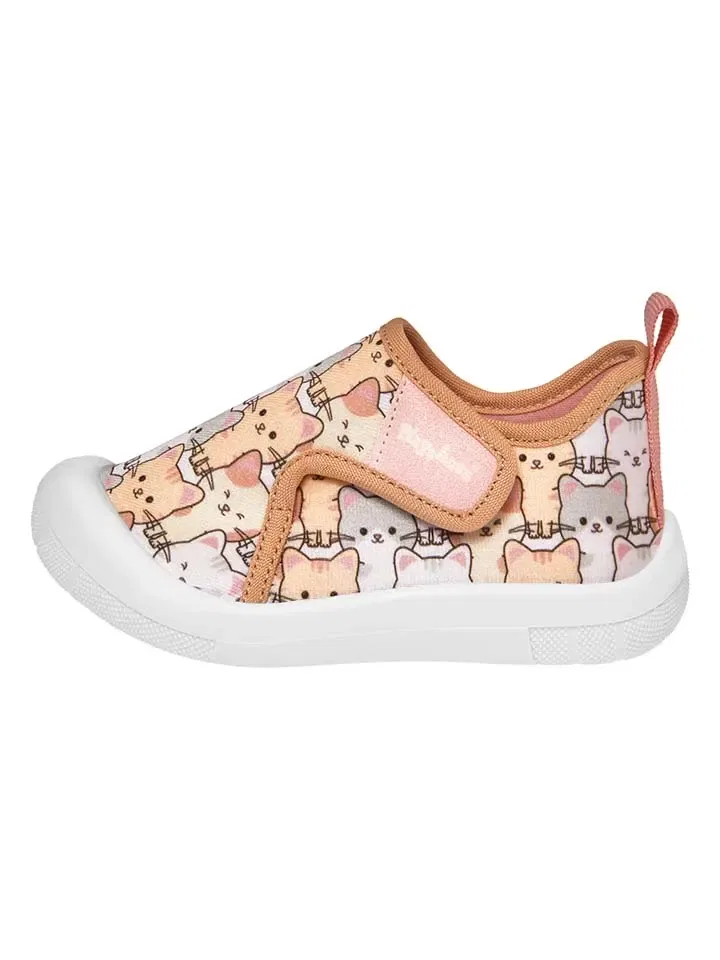 Домашние тапочки детские Playshoes, бежевый — фото 2