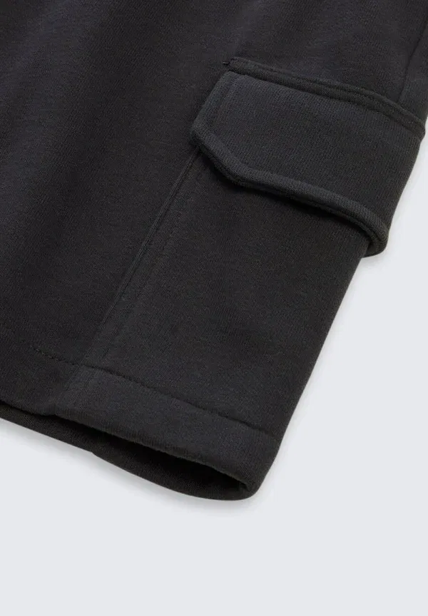 Шорты из футера с карго-карманами cargo sweat-shorts Tom Tailor, coal grey, серый — фото 3