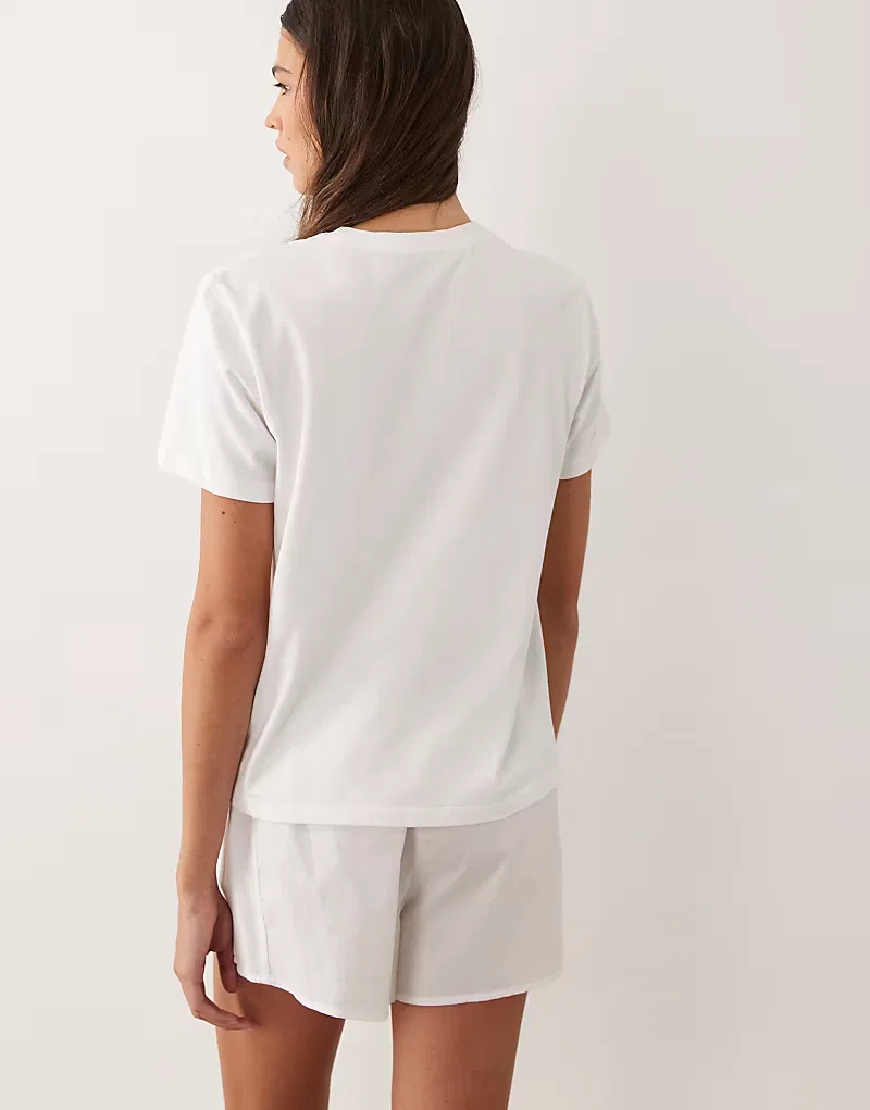 Футболка и шорты Calvin Klein, белый — фото 3